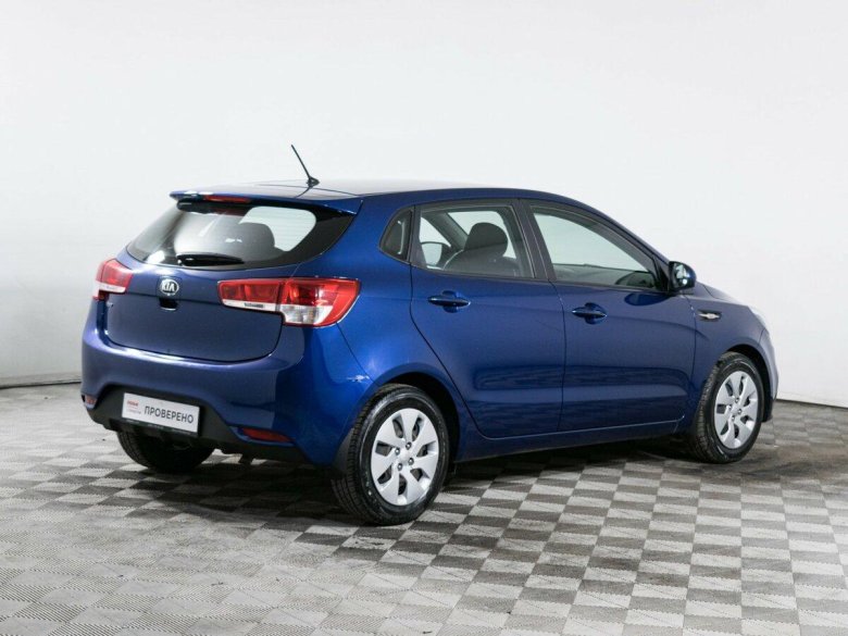 Киа рио 2015 седан голубой