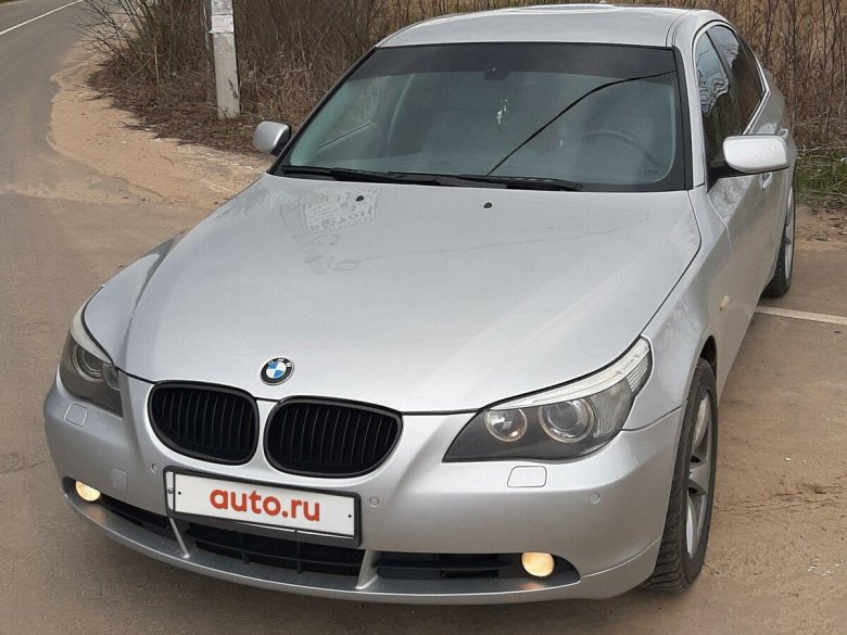 Бмв 5 е60 серебристая