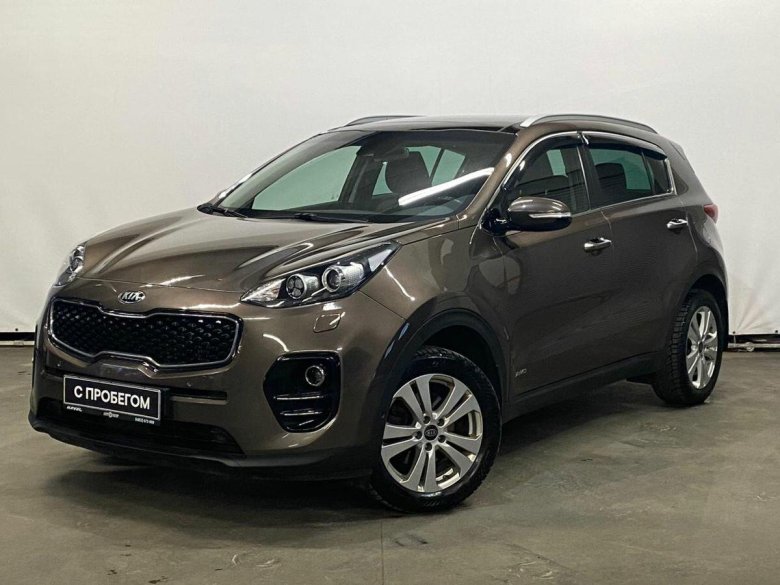 Серо-коричневая киа спортейдж 2018