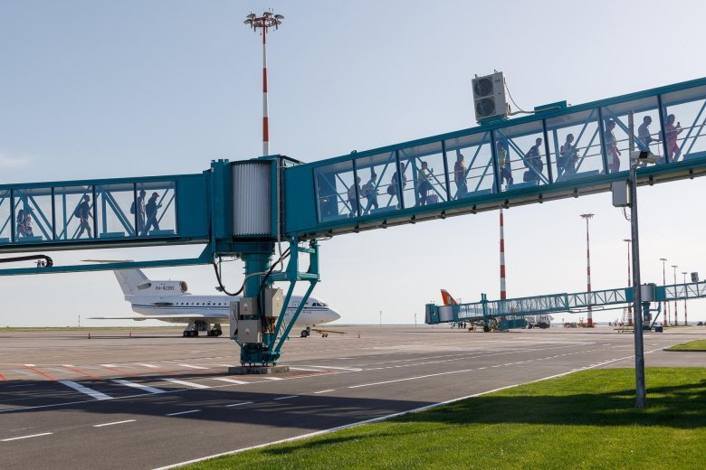 Телетрап в аэропорту Волгограда