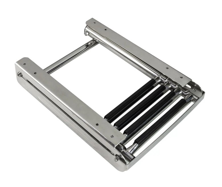 Трап телескопический с поручнем 4 ступени