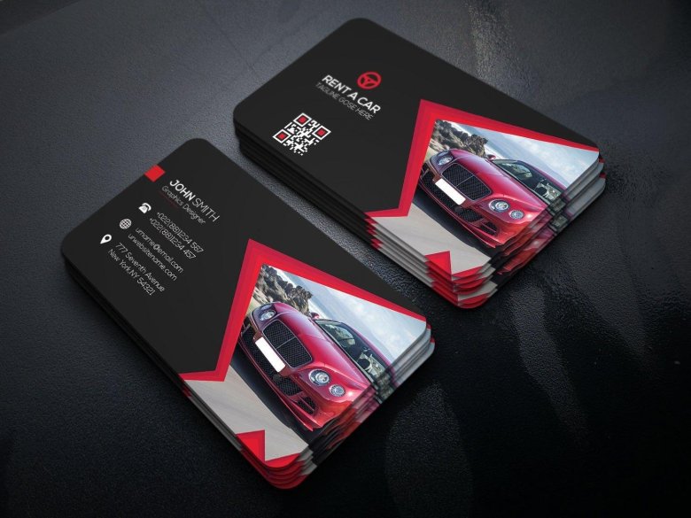Автомобиль для визитки