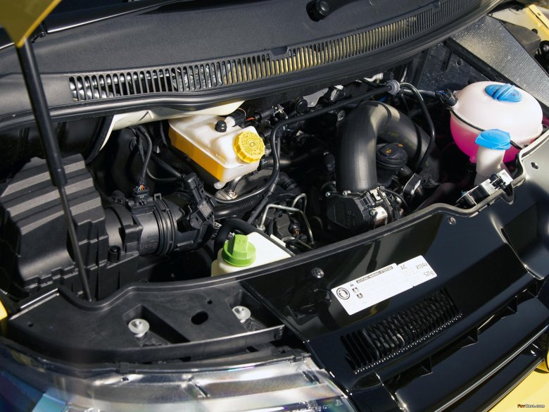 Моторный отсек Фольксваген Транспортер т5