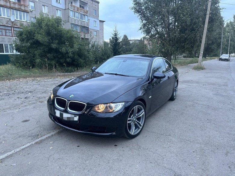 BMW 325 2008 купе темно синяя
