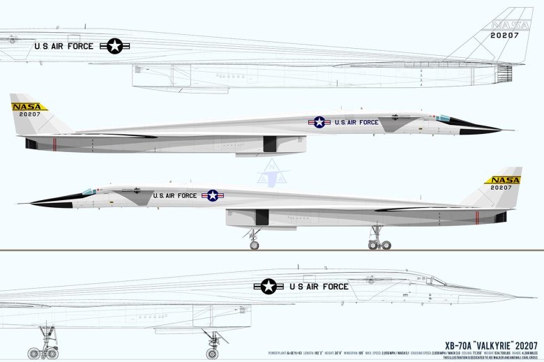 Самолет XB-70 Valkyrie