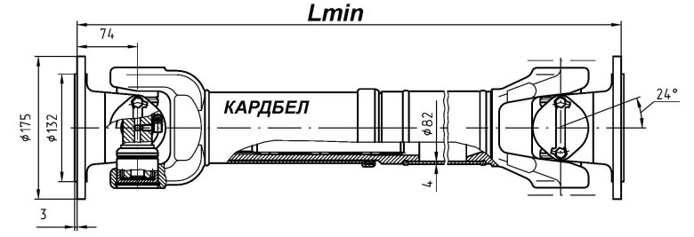 Вал карданный ЛИАЗ 5256