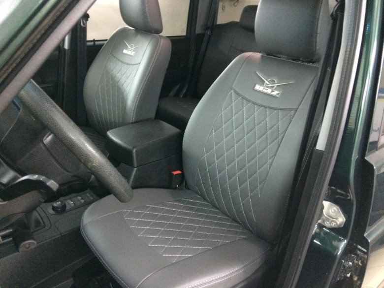 Чехлы Автопилот УАЗ Патриот ромба чёрный