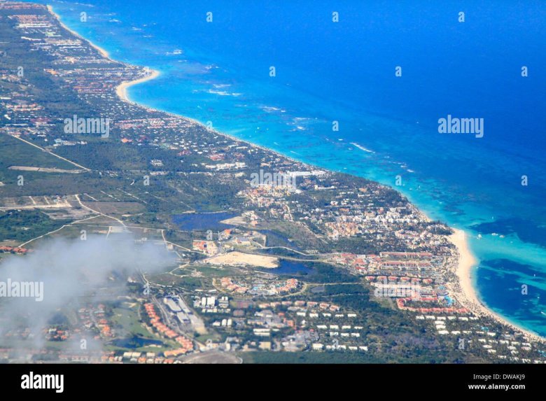 Доминикана вид с самолета