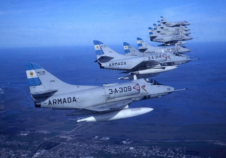 Штурмовик a-4 Skyhawk ВВС Аргентины