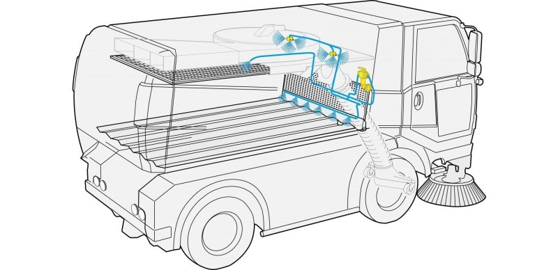 Вакуумная подметально-уборочная машина KBR-k7k-01