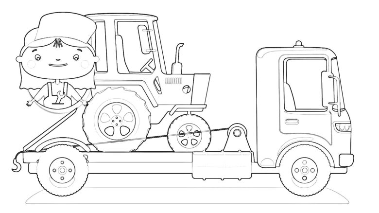 Разукрашки доктор Машинкова