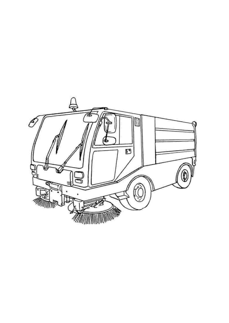 Раскраска мусоровоз