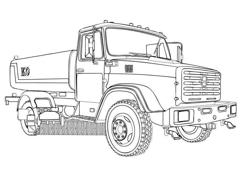 Раскраска зил 130