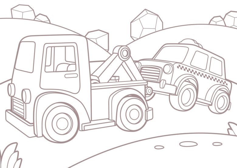 Машинки раскраска для детей