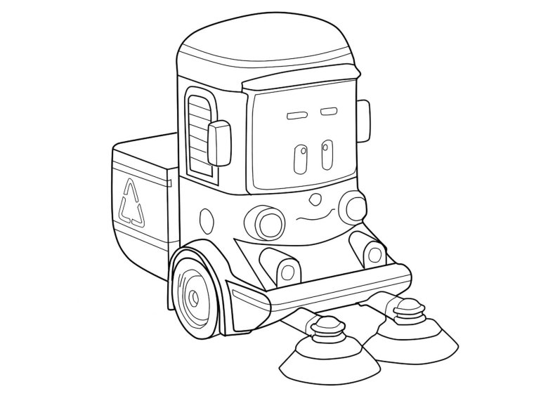 Раскраска робокар поли