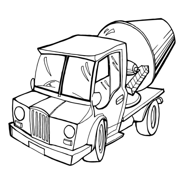 Бетономешалка брудер раскраска