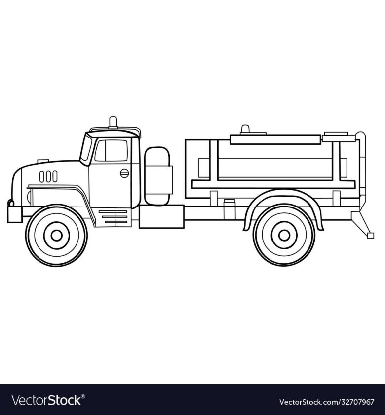 Бензовоз раскраска