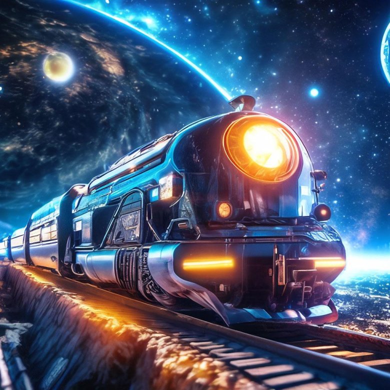 Звёздный поезд в небе