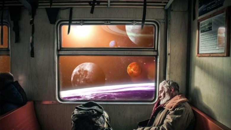 Окно поезда