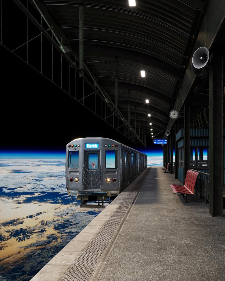 Фото космического поезда