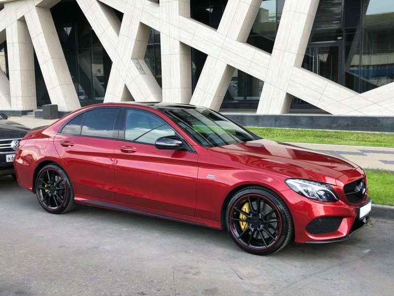 Мерседес w205 красный