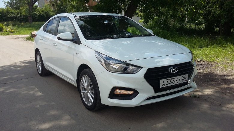Хендай Солярис 2022 белый