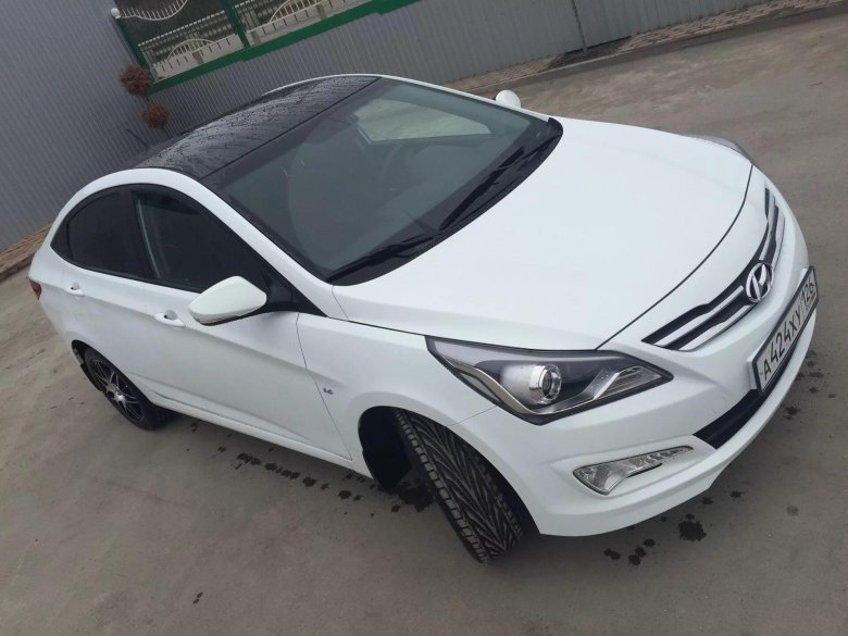 Хендай Солярис 2014 белый