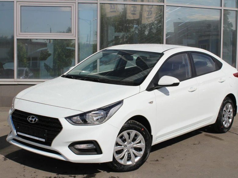 Хендай Солярис белый новый