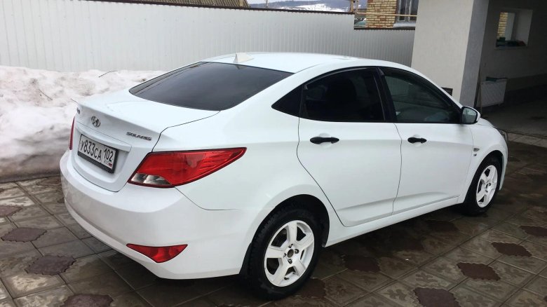 Хендай Солярис белый белый