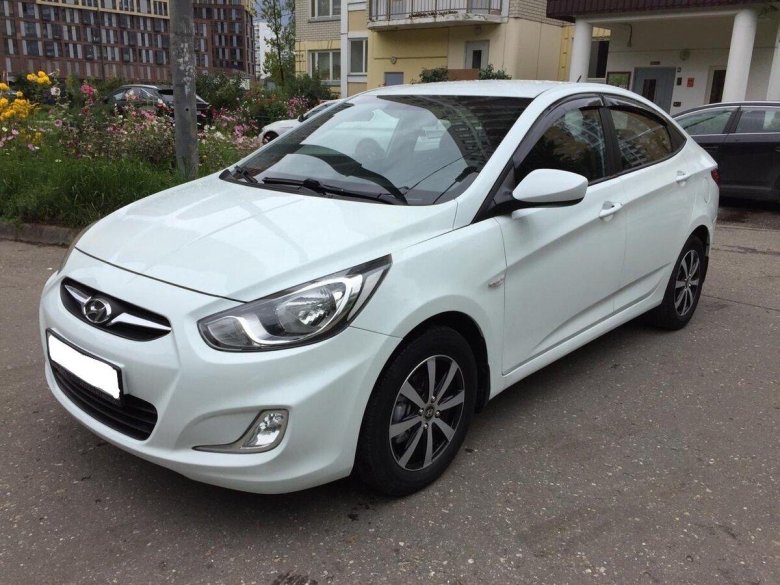 Хендай Солярис 2011 белый