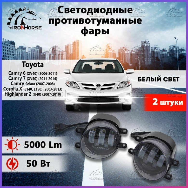 Светодиодные противотуманные фары toyota