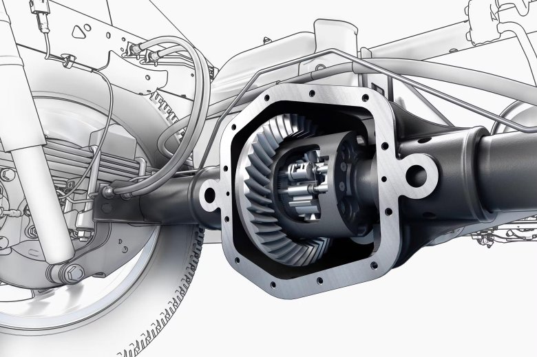 Дифференциал заднего моста автомобиля