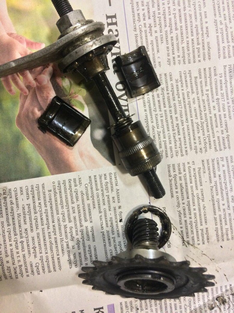 Втулка заднего колеса велосипеда стелс 300