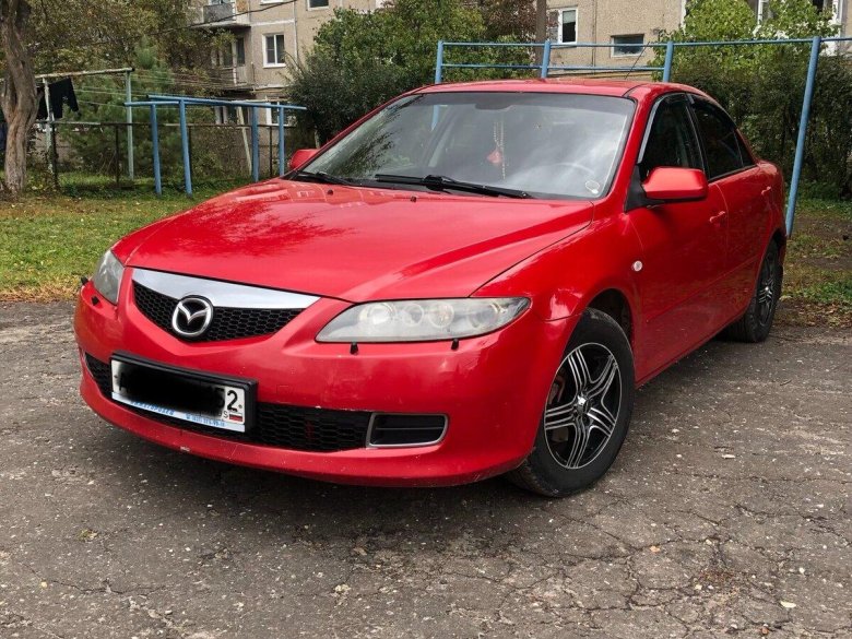 Мазда 6 2006 красная