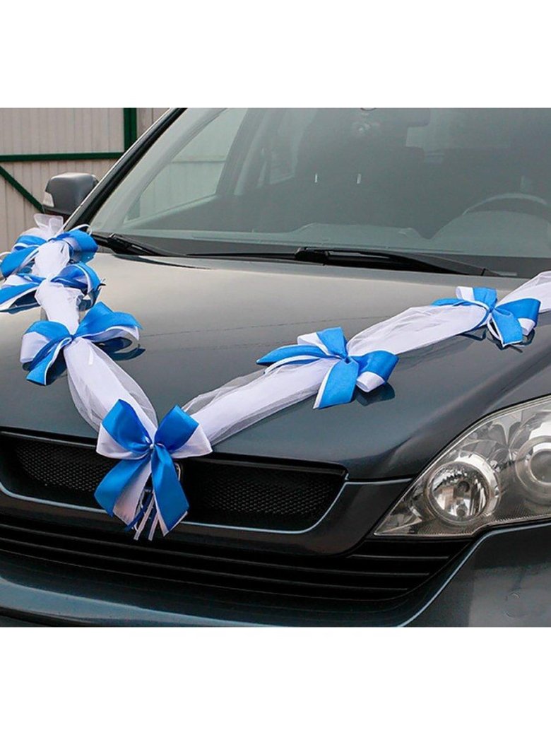 Свадебные украшения на машину