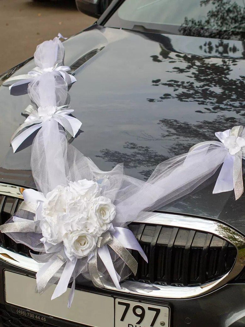 Свадебная машина украшение