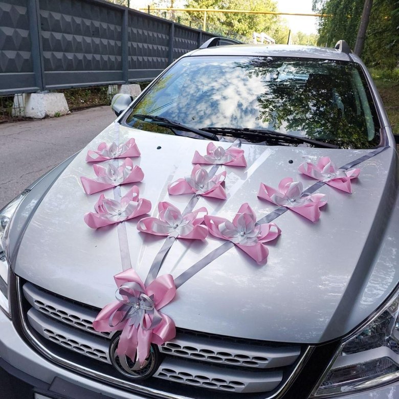 Свадебная лента для авто