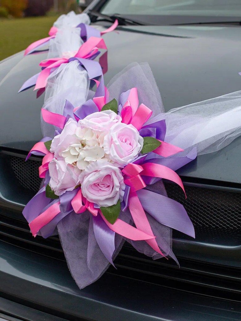 Лента на свадебную машину украшение авто жениха