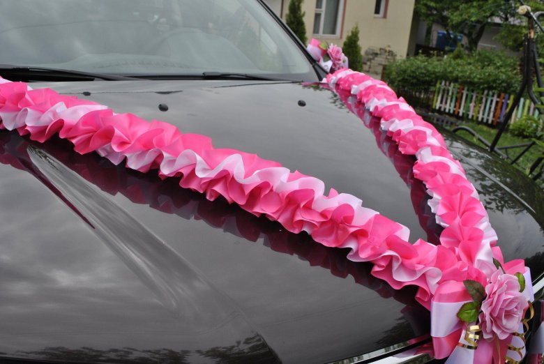 Банты на машину на свадьбу