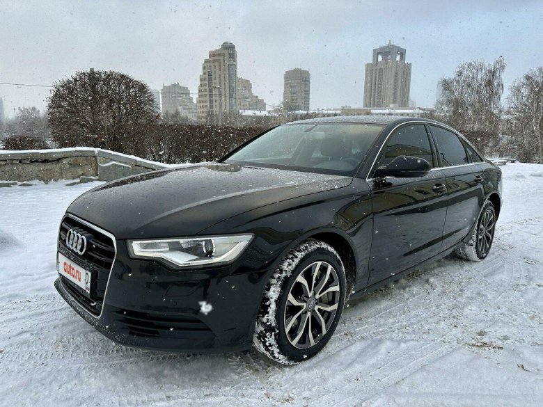 Черная ауди а 6