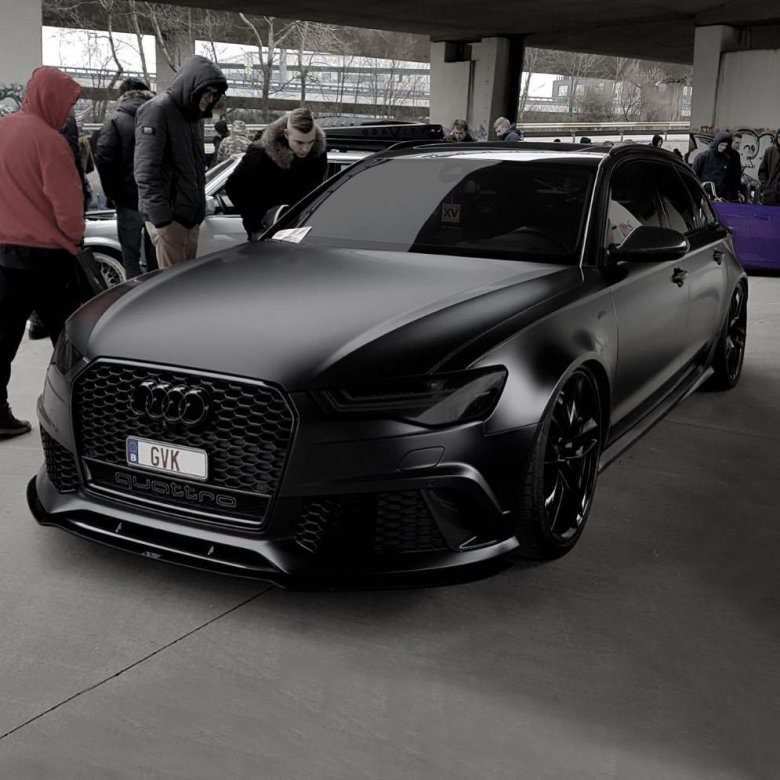 Ауди rs6 черная матовая