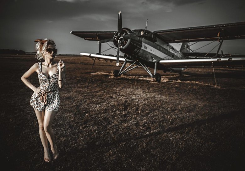 Фотосет с самолетом