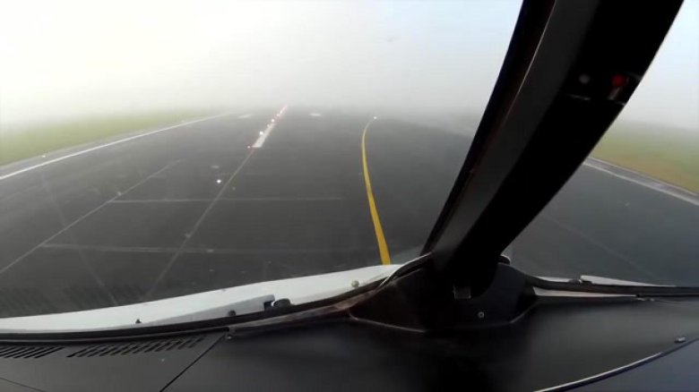 ВПП из кабины самолета