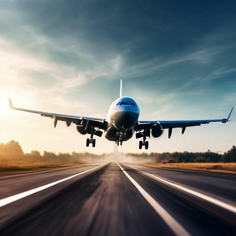 Взлет самолета