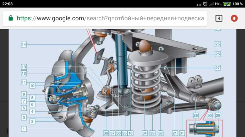 Передняя подвеска Нива Шевроле 2123