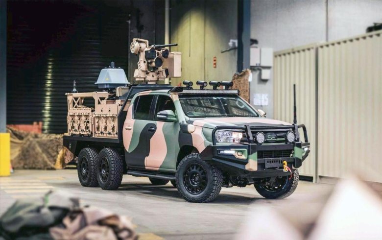 Toyota hilux с пулеметом