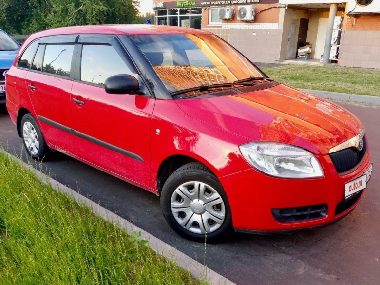 Шкода фабия 2014 красная