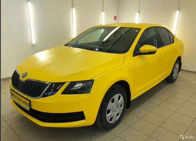 Желтая Октавия а7