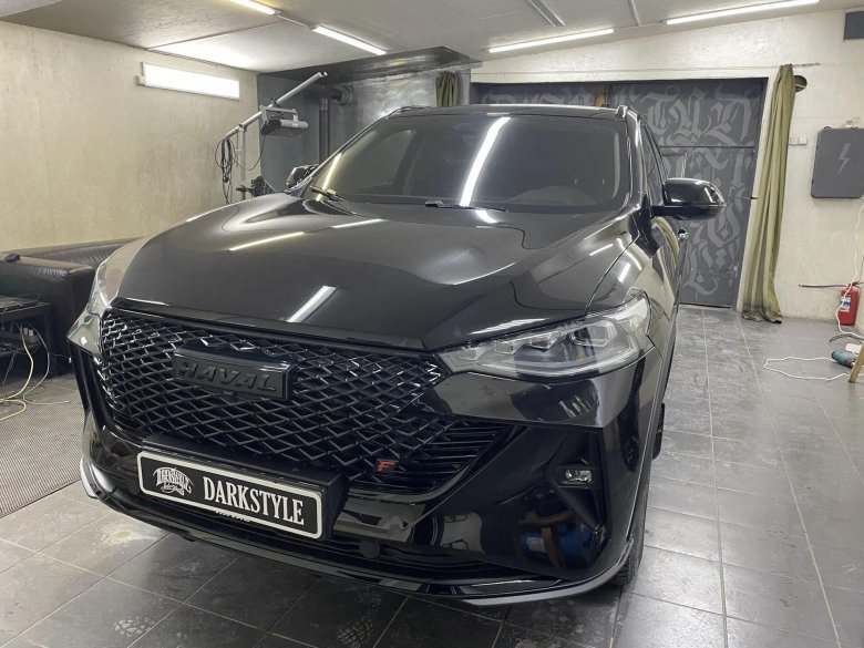 Haval f7 черный антихром