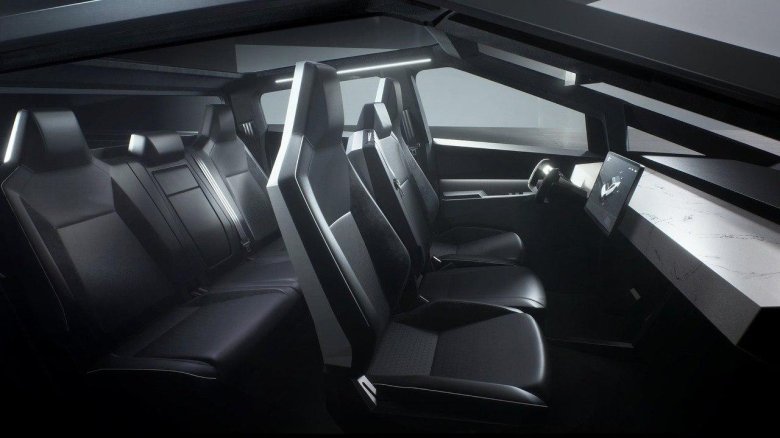 Тесла пикап салон